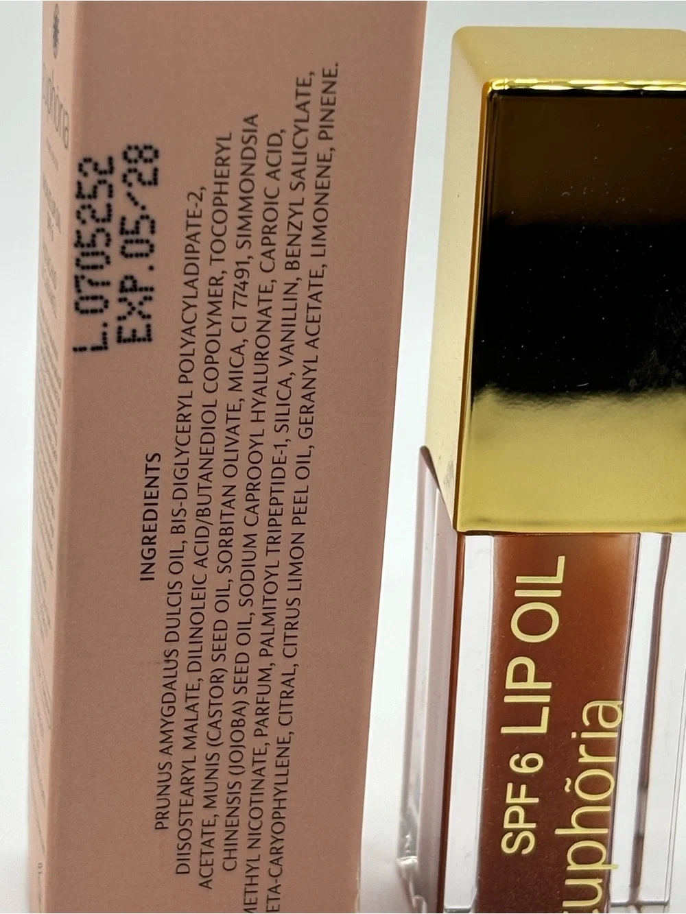 Euphoria Sunglow Bronze Lip Oil SPF 6 Pistachio Caramel 5ml